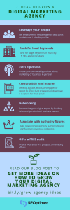How to grow a digital agency infographic